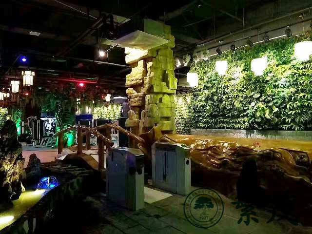 合肥第五季健身會館立體植物墻案例